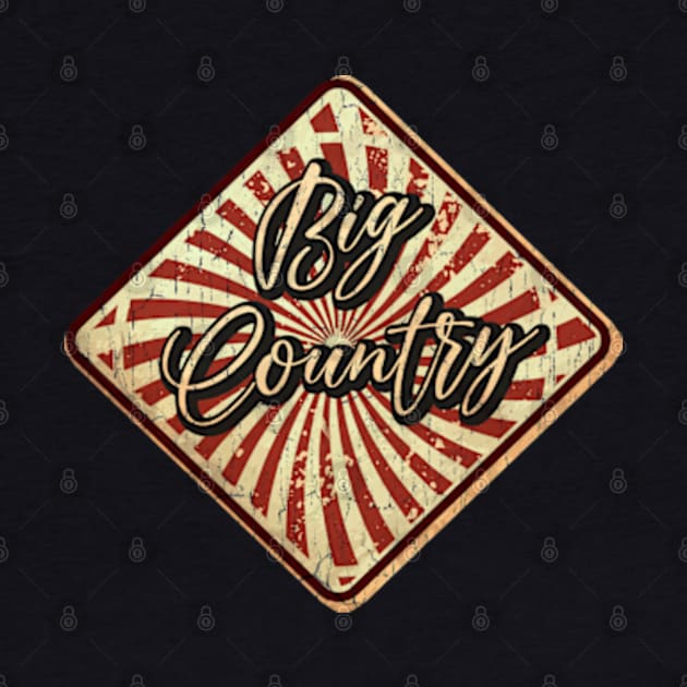 Big Country vintage design on top by agusantypo